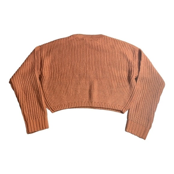 𝅺elodie Crewneck Cropped Sweater in RUST - Picture 4 of 11